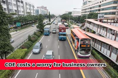 Rising COE prices a worry for business owners and authorities