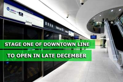Transport Minister reveals operation date for stage one of Downtown Line