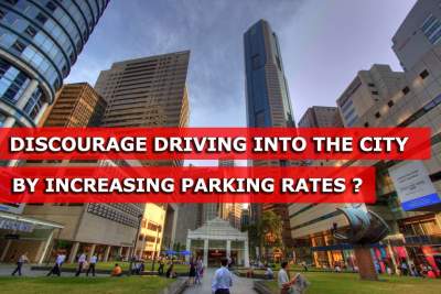 Reduce parking supply to discourage driving into the city