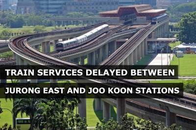 Services between Jurong East and Joo Koon stations delayed yesterday evening