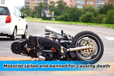Man jailed for beating red light and killing motorcyclist