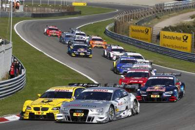 Three-way battle at final round of DTM season in Germany