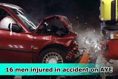 16 men injured in accident on AYE