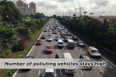 Number of polluting diesel vehicles stays high