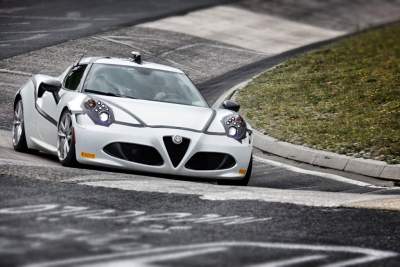 Alfa 4C laps the Nurburgring track in 8:04