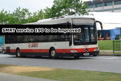 More trips added for SMRT bus service 190