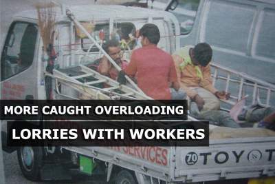 More caught for overloading lorries with workers