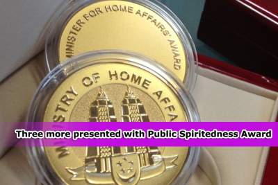 Three others awarded with Public Spiritedness Award