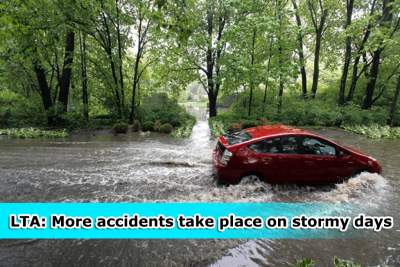 LTA: More traffic accidents on days with thunderstorms