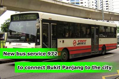 New bus service 972 to link Bukit Panjang to the city