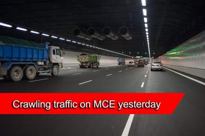 MCE met with crawling traffic on second day of operations