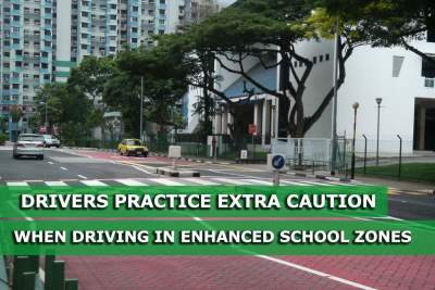 Motorists are regarded to be practicing better safety measures around schools