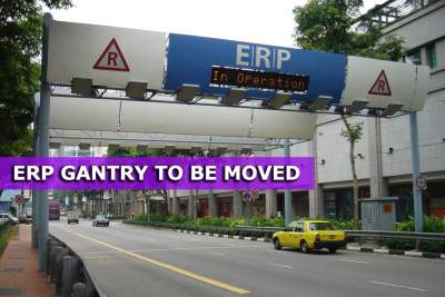 ERP gantry at Kallang Road to be moved to facilitate road widening works