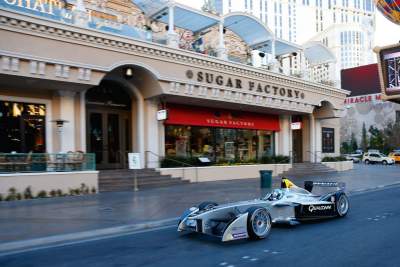 Formula E car's maiden public demonstration
