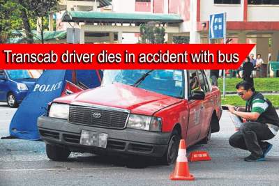 Taxi and bus collide in Ang Mo Kio - Cab driver killed