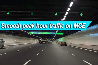 Generally smooth peak hour traffic on MCE