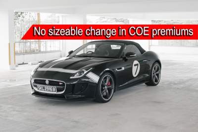 Small scale changes to COE prices