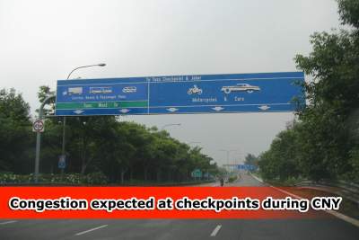 Upcoming CNY holidays to cause delays at Tuas and Woodlands checkpoints