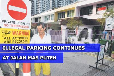 Illegal parking situation not improved at Jalan Mas Puteh