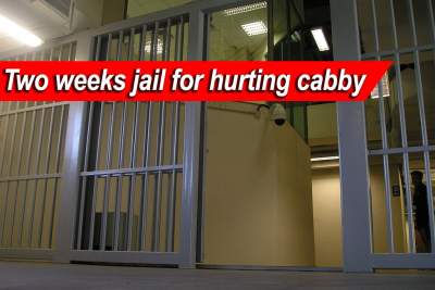 Briton sentenced to two weeks jail for causing hurt to cabby