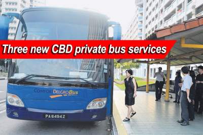 Residents in three areas get new private bus service to CBD