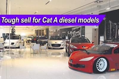 Diesel models in CAT A may be difficult to sell