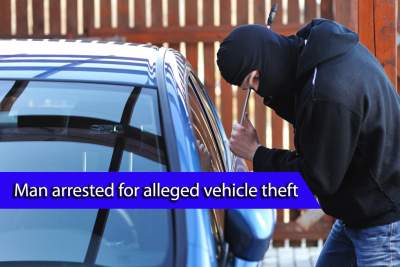 Man in his mid-forties arrested for alleged vehicle theft
