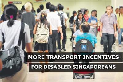 Increased transport subsidies for Singaporeans with disabilities