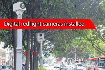 Digital red light cameras installed at five busy junctions
