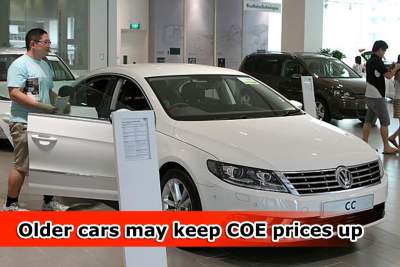 Older cars may keep COE prices up