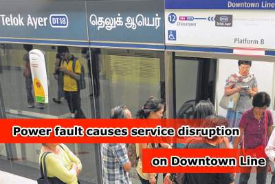 Power fault on Downtown Line causes service disruption