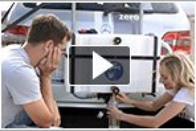 Diane Kruger and Joshua Jackson test Mercedes fuel cell technology