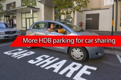 More HDB parking lots to be reserved for car sharing