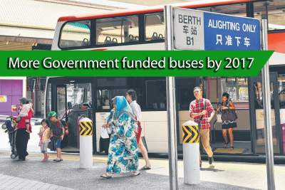 Government to fund an additional 450 buses from 2015