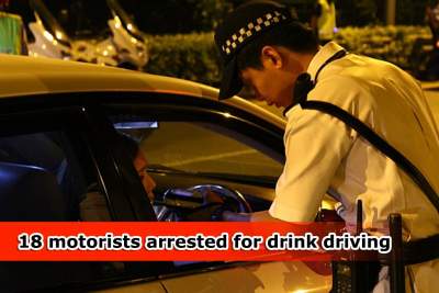 Police arrest 18 men for drink driving in a pre-dawn operation