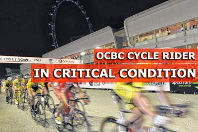 Accident leaves OCBC Cycle rider in critical condition