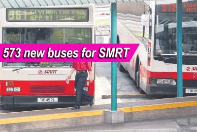SMRT to get 573 new buses