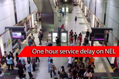 Rail services on the North-East line disrupted by an hour last night