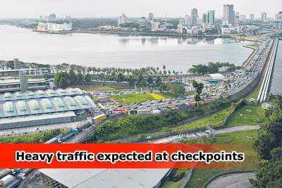 Heavy traffic expected at checkpoints over long weekend