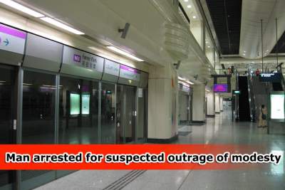 51-year old man arrested for suspected outrage of modesty on train