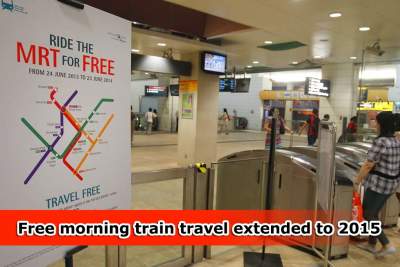 Free early morning train rides extended to 2015