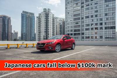 Japanese cars fall below $100k mark
