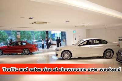 Rise of sales and traffic at showrooms over the weekend