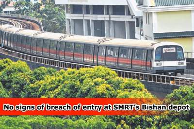 No signs of breach of entry found at perimeter fence of SMRT's Bishan depot
