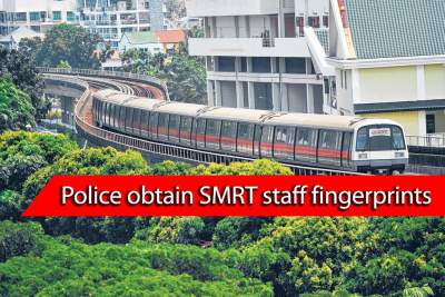 Police obtain fingerprints of SMRT staff working at Bishan Depot