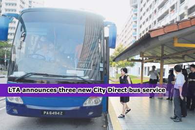 LTA has announced the commencement of three more City Direct Services