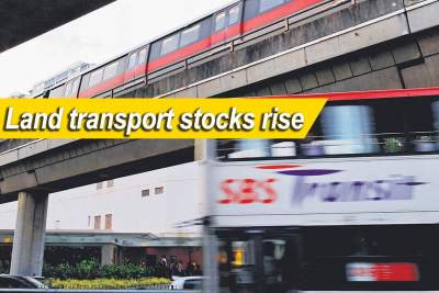 Surge in land transport stocks