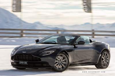 Ride and slide on ice with Aston Martin