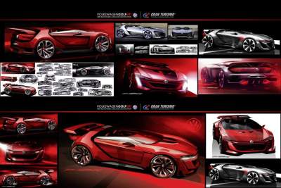 Design sketches show extreme GTI concept for Gran Turismo