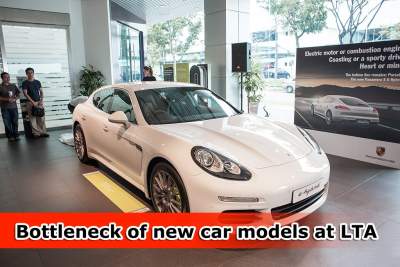 Bottleneck of new car models at LTA